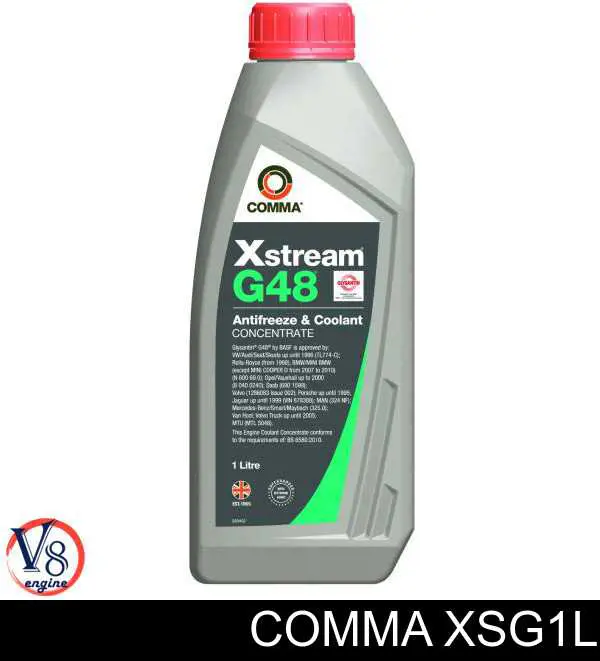 Ciecz chłodząca Comma XSG1L cena, od 12,06 USD