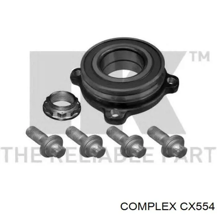 Lożysko piasty tylnej CX554 CX/Complex