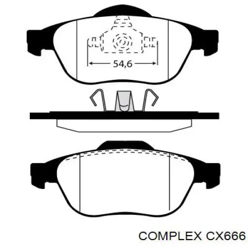 Piasta przednia CX666 CX/Complex