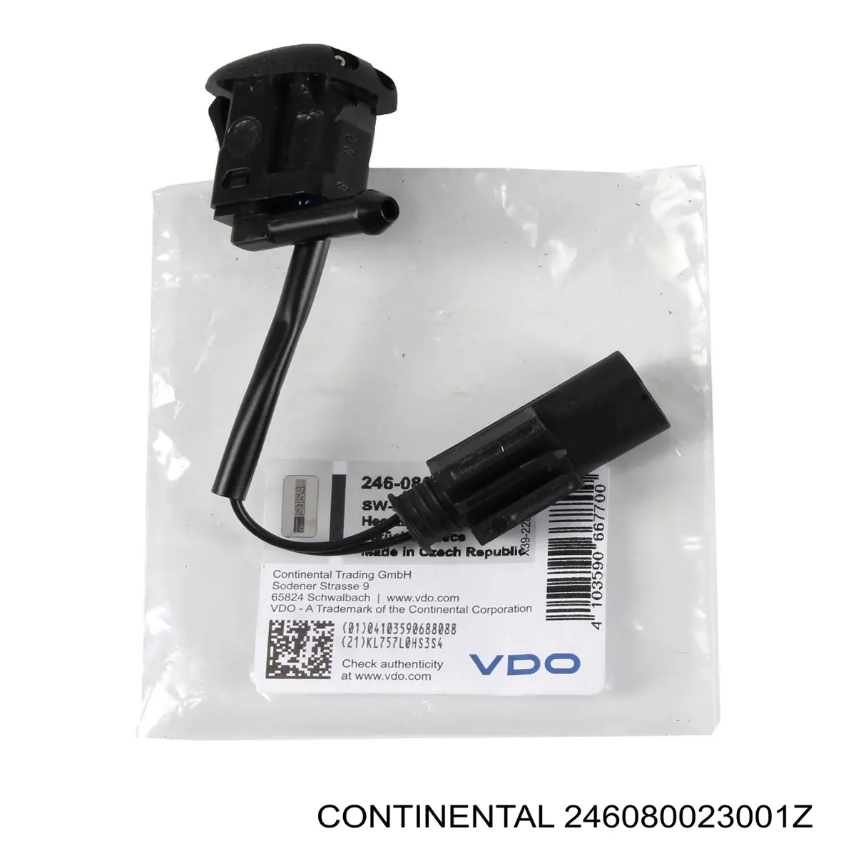 Dysza spryskiwacza szyby przedniej Continental/Siemens 246080023001Z cena, od 26,35 USD