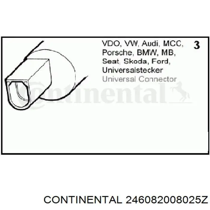 Pompka spryskiwacza szyby przedniej Continental/Siemens 246082008025Z cena, od 9,52 USD
