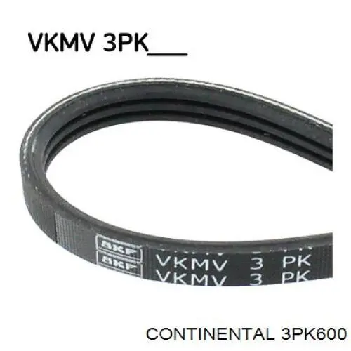 3PK600 Continental/Siemens Pas napędowy mechanizmów