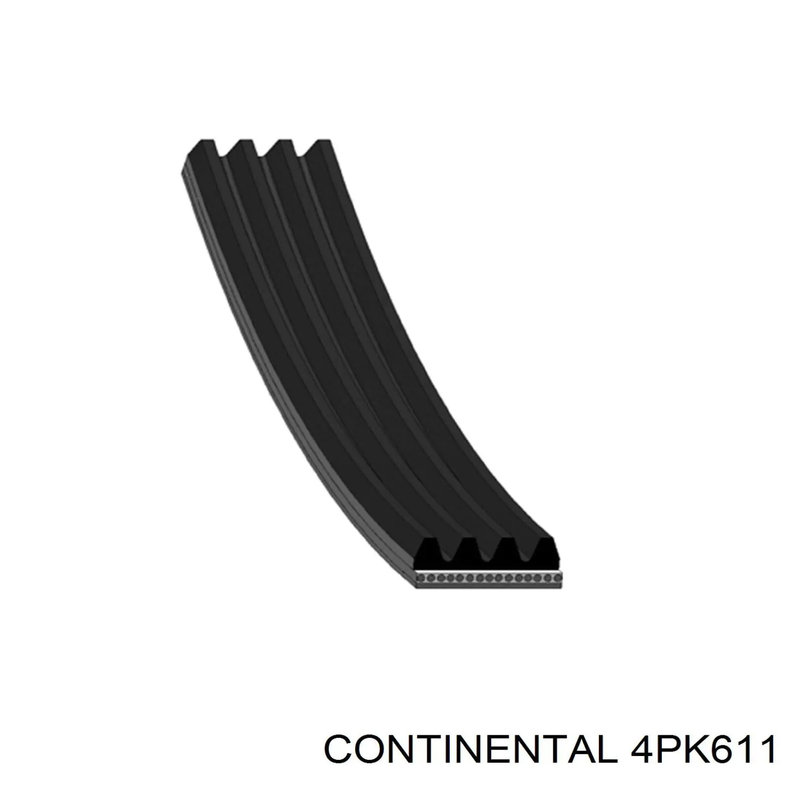 Pas napędowy mechanizmów Continental/Siemens 4PK611 cena, od 7,66 USD