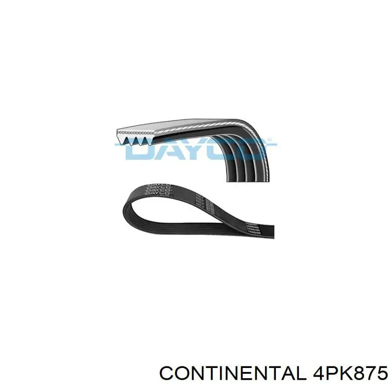 Pas napędowy mechanizmów Continental/Siemens 4PK875 cena, od 8,31 USD