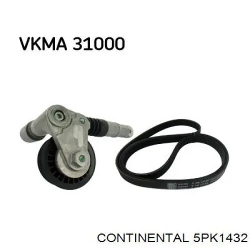 Pas napędowy mechanizmów Continental/Siemens 5PK1432 cena, od 13,98 USD