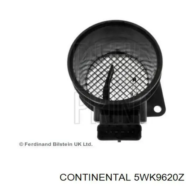 Czujnik przepływu powietrza, przepływomierz powietrza M.A.F. Continental/Siemens 5WK9620Z cena, od 42,73 USD