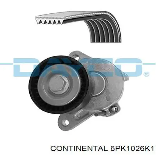 Pasek napędowy mechanizmów, zestaw Continental/Siemens 6PK1026K1 cena, od 64,49 USD