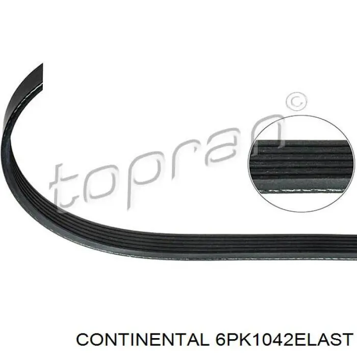 Do koszyka 6PK1042ELAST Continental/Siemens Pas napędowy mechanizmów