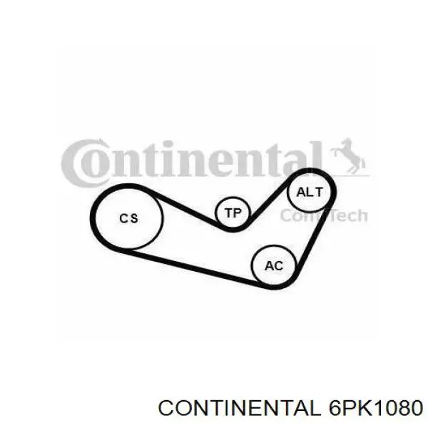 6PK1080 Continental/Siemens Pas napędowy mechanizmów