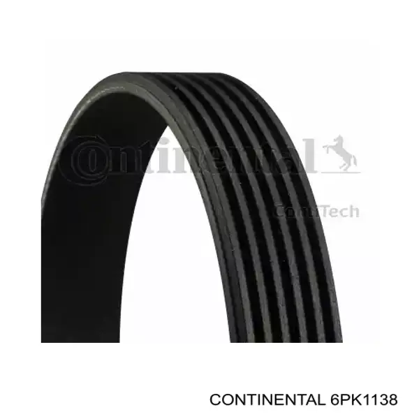Pas napędowy mechanizmów Continental/Siemens 6PK1138 cena, od 14,17 USD