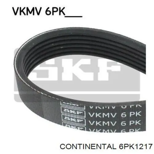 Pas napędowy mechanizmów Continental/Siemens 6PK1217 cena, od 15,53 USD