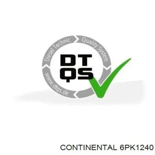 Pas napędowy mechanizmów Continental/Siemens 6PK1240 cena, od 17,03 USD