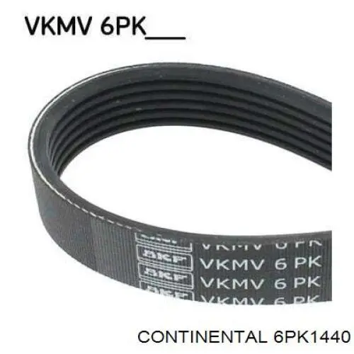 Pas napędowy mechanizmów Continental/Siemens 6PK1440 cena, od 16,75 USD