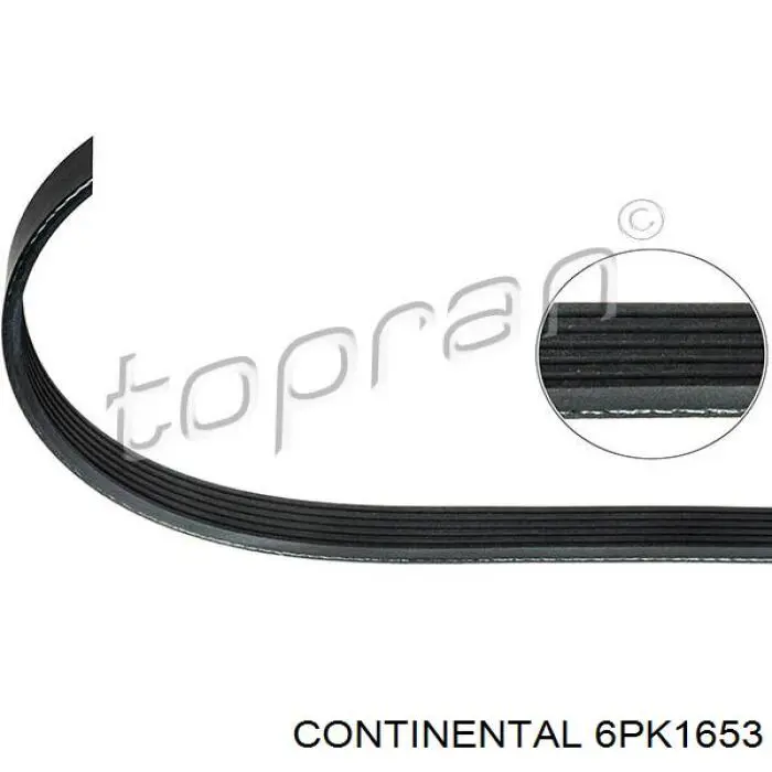 Do koszyka 6PK1653 Continental/Siemens Pas napędowy mechanizmów