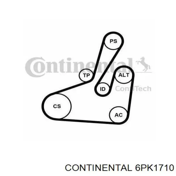 6PK1710 Continental/Siemens pas napędowy mechanizmów