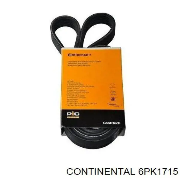 Pas napędowy mechanizmów Continental/Siemens 6PK1715 cena, od 19,00 USD