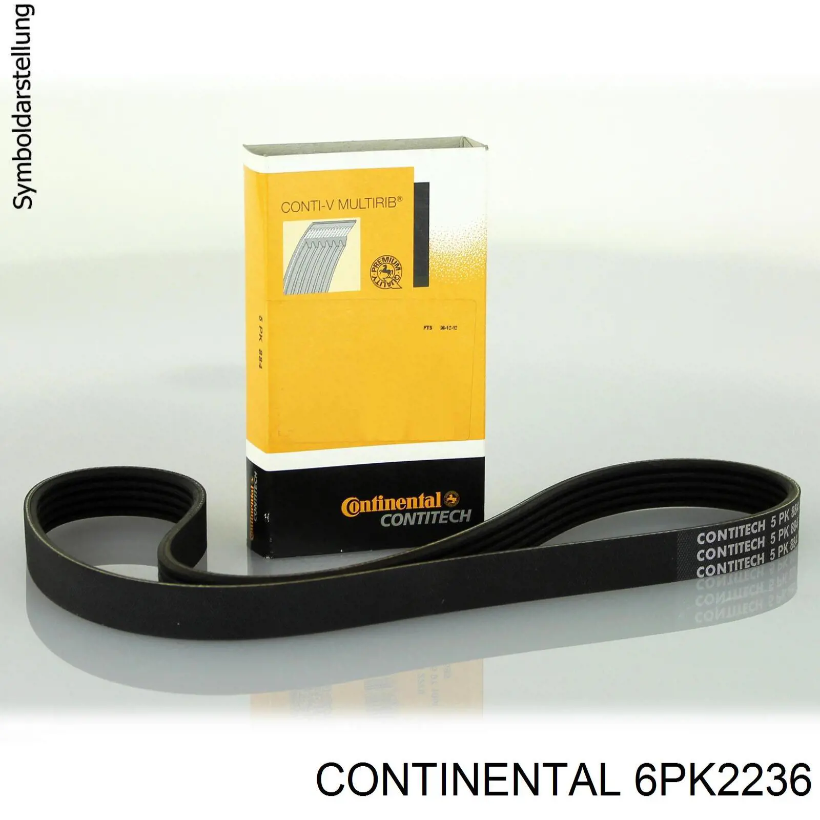 Pas napędowy mechanizmów Continental/Siemens 6PK2236 cena, od 23,84 USD