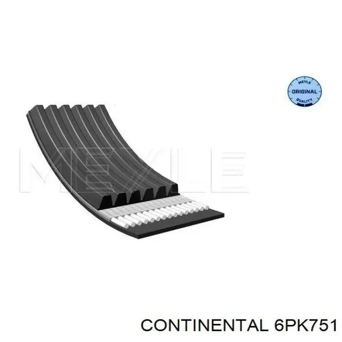 Pas napędowy mechanizmów Continental/Siemens 6PK751 cena, od 13,18 USD