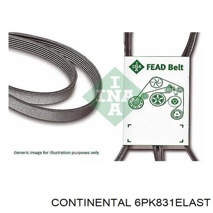 6PK831ELAST Continental/Siemens Pas napędowy mechanizmów