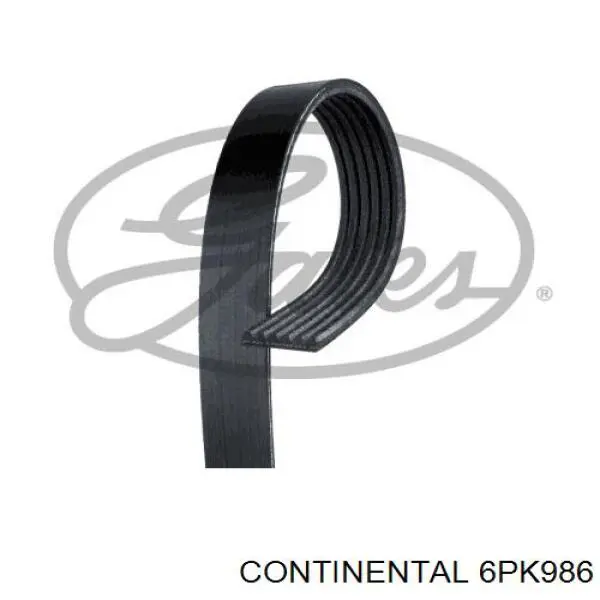 Pas napędowy mechanizmów Continental/Siemens 6PK986 cena, od 16,60 USD