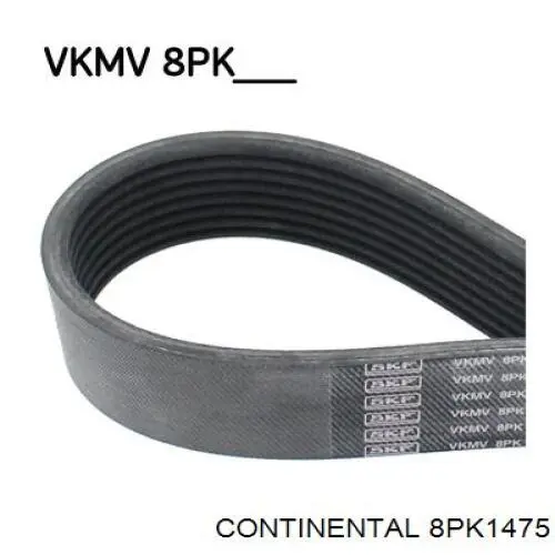 Pas napędowy mechanizmów Continental/Siemens 8PK1475 cena, od 14,39 USD