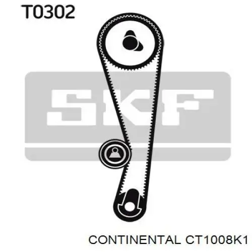 Pasek rozrządu, zestaw Continental/Siemens CT1008K1 cena, od 80,12 USD