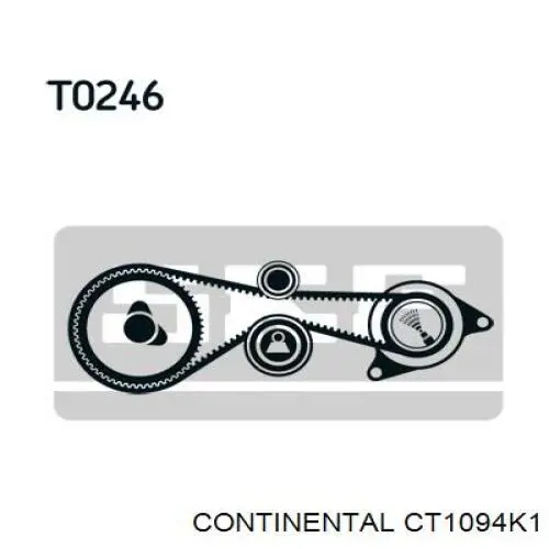 Pasek rozrządu, zestaw Continental/Siemens CT1094K1 cena, od 118,89 USD
