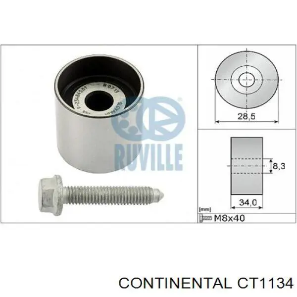Pasek rozrządu Continental/Siemens CT1134 cena, od 48,95 USD