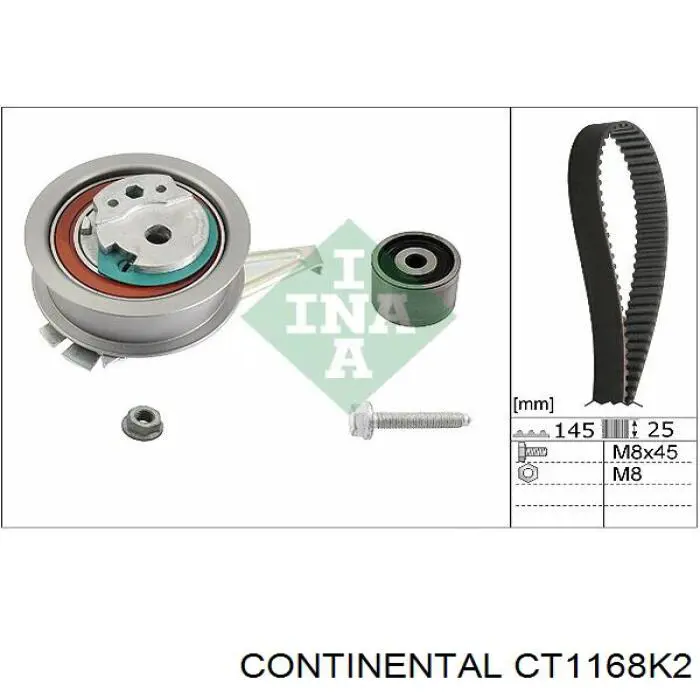CT1168K2 Continental/Siemens Pasek rozrządu, zestaw