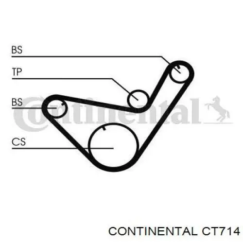 Pasek wału wyrównoważającego Continental/Siemens CT714 cena, od 14,70 USD
