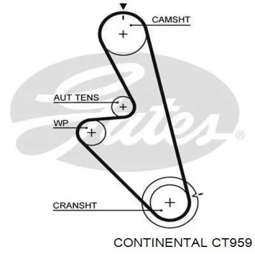 CT959 Continental/Siemens pasek rozrządu