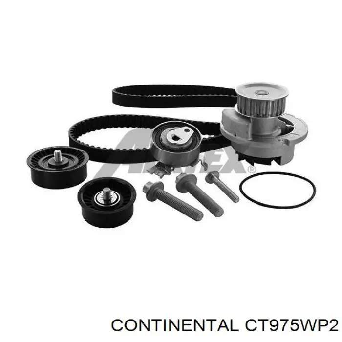 Pasek rozrządu, zestaw Continental/Siemens CT975WP2 cena, od 132,86 USD