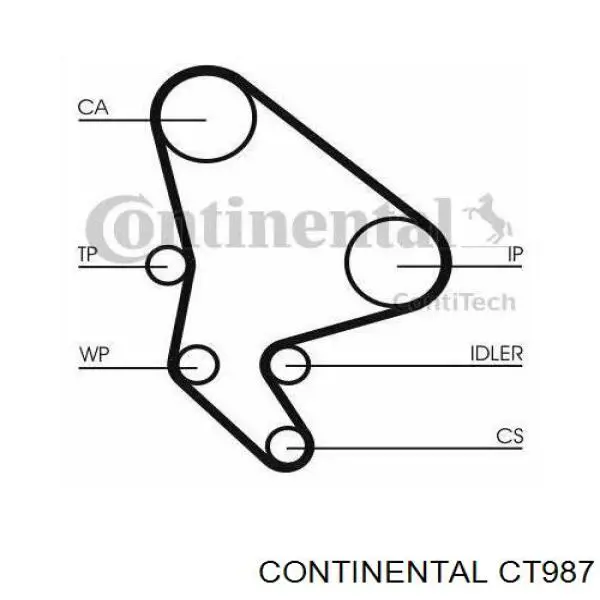 CT987 Continental/Siemens pasek rozrządu