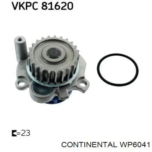 Pompa chłodząca wodna Continental/Siemens WP6041 cena, od 34,07 USD