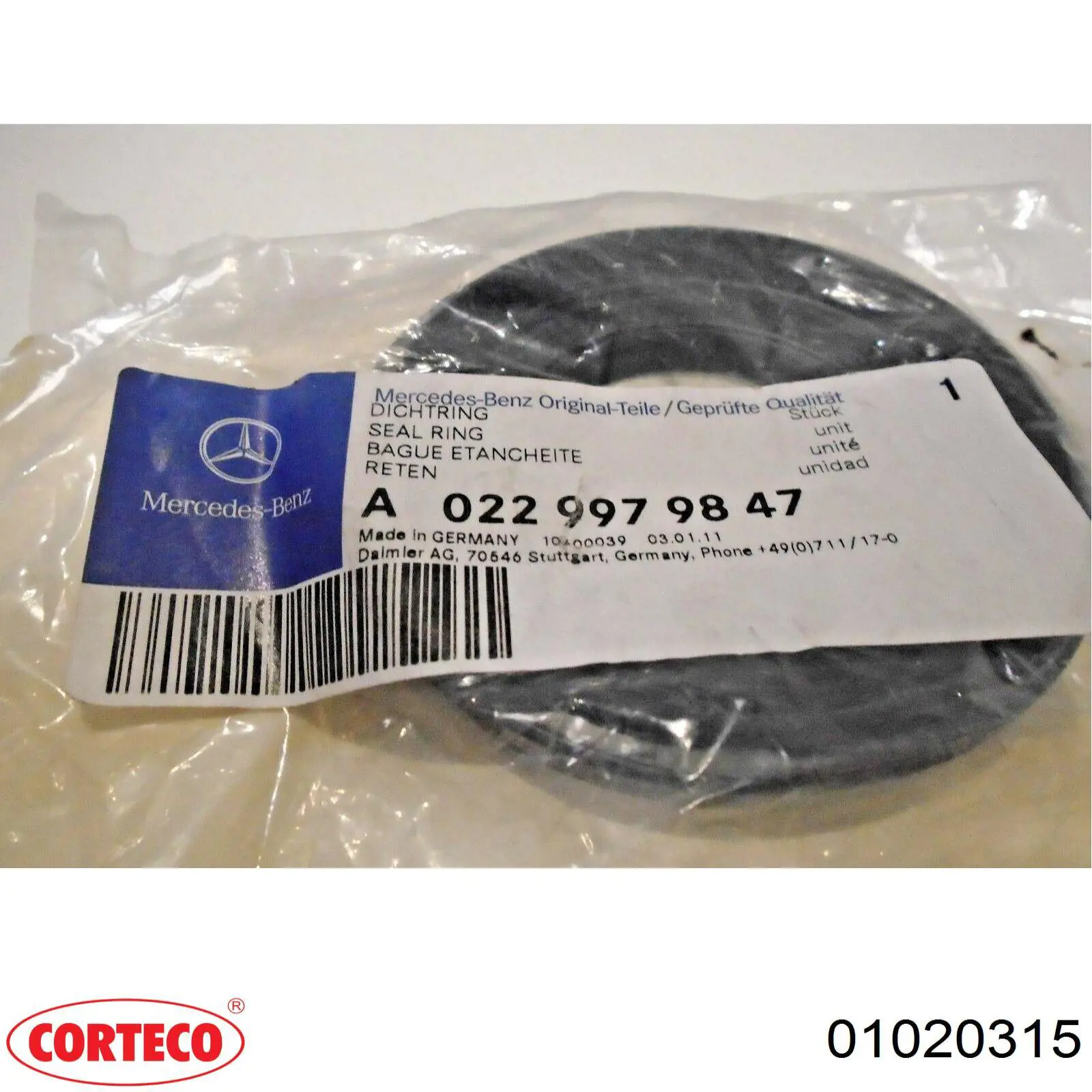 Do koszyka 0039978347 Mercedes Uszczelniacz półosi mostu tylnego