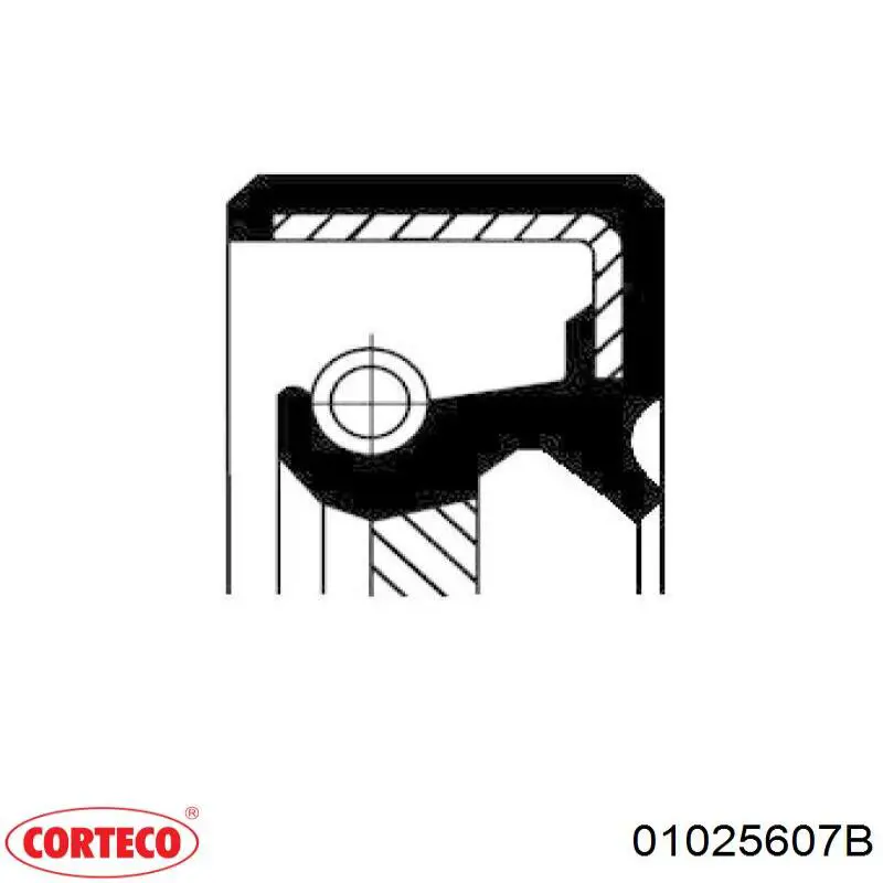 Uszczelniacz automatycznej/mechanicznej slrzyni biegów (wału wejściowego/sprzęgłowego) 01025607 Corteco