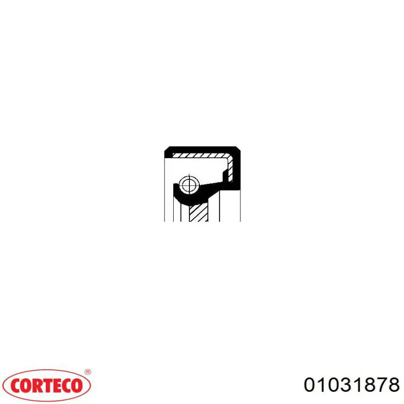 01031878 Corteco Uszczelniacz reduktora mostu przedniego
