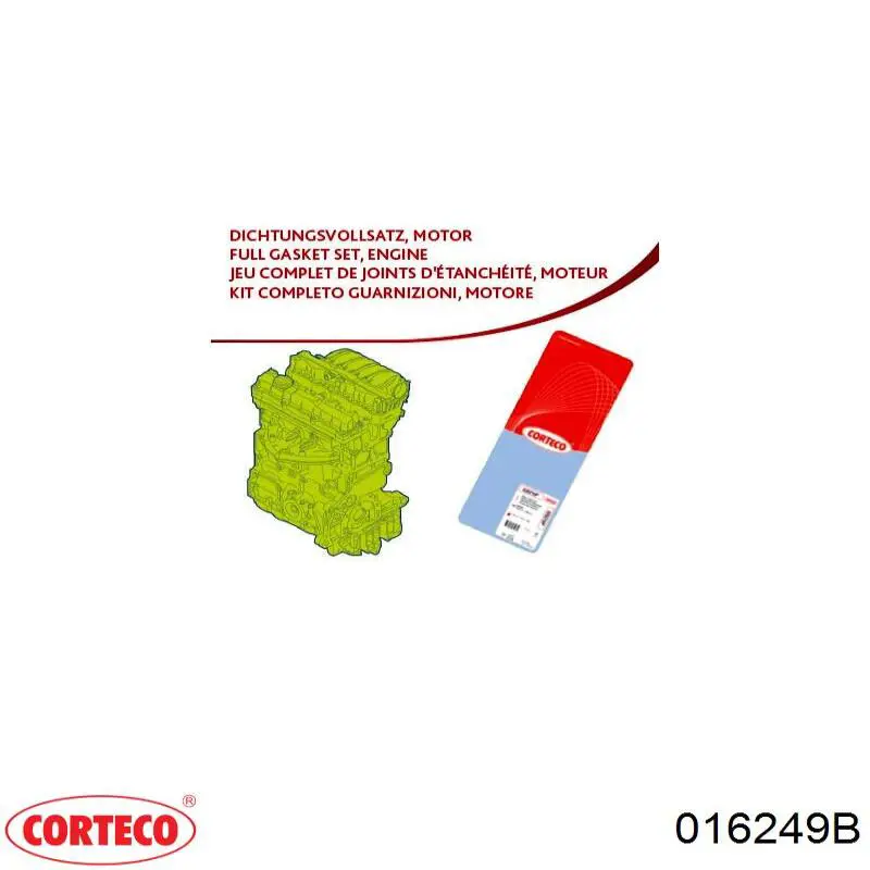 016249B Corteco Śruba głowicy cylindrów