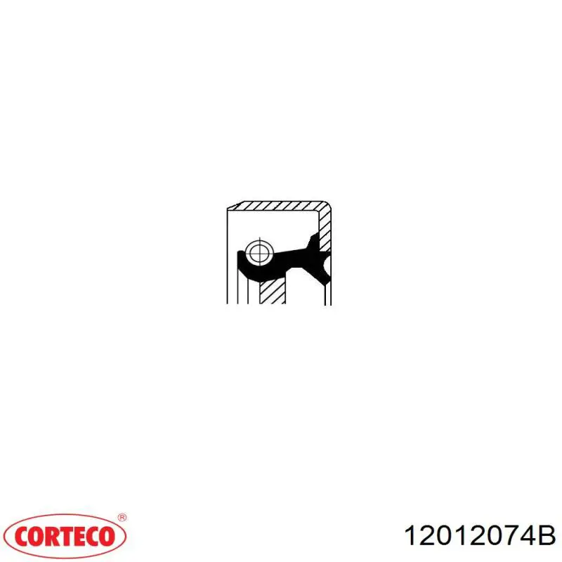 12012074B Corteco Uszczelniacz końcówki reduktora mostu tylnego