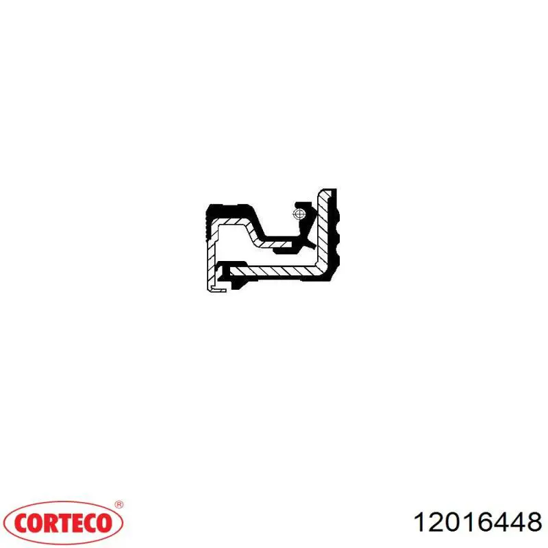 12016448 Corteco Uszczelniacz piasty przedniej