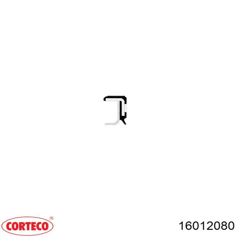 16012080 Corteco uszczelniacz wału korbowego przedni