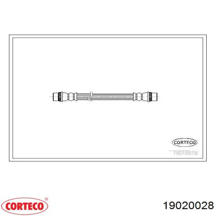 Przewód hamulcowy przedni Corteco 19020028 cena, od 7,96 USD