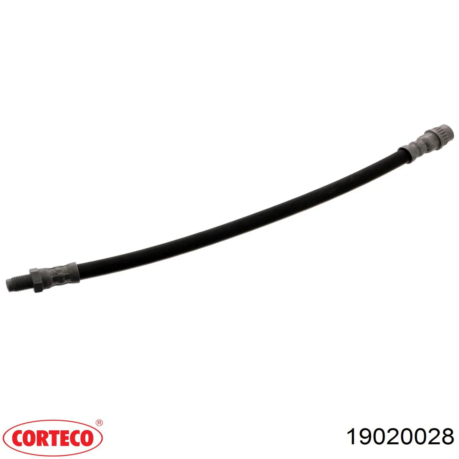 Do koszyka 19020028 Corteco Przewód hamulcowy przedni