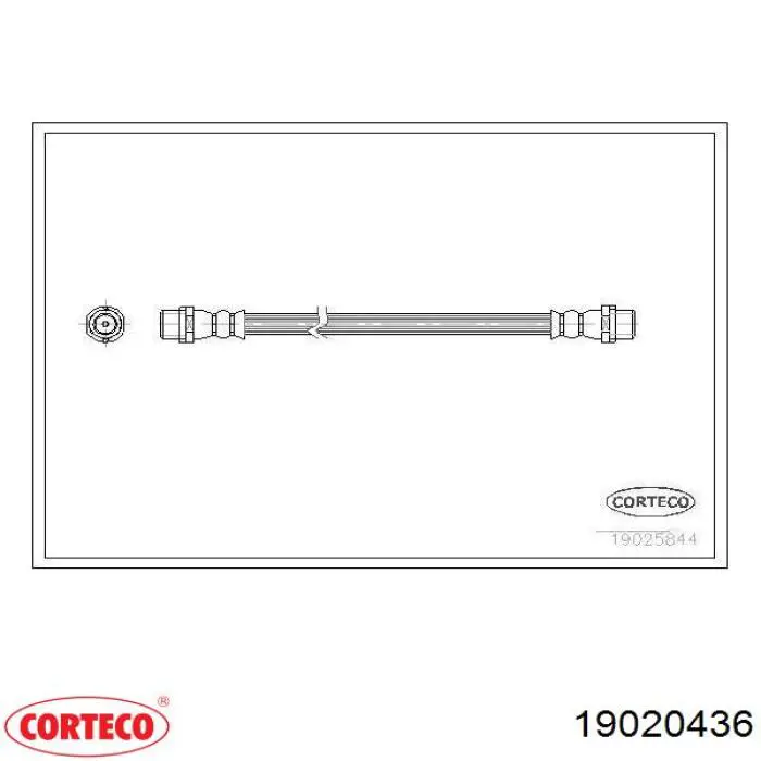 Przewód hamulcowy przedni Corteco 19020436 cena, od 8,06 USD