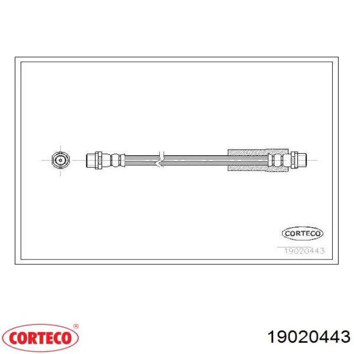 Przewód hamulcowy przedni Corteco 19020443 cena, od 10,03 USD