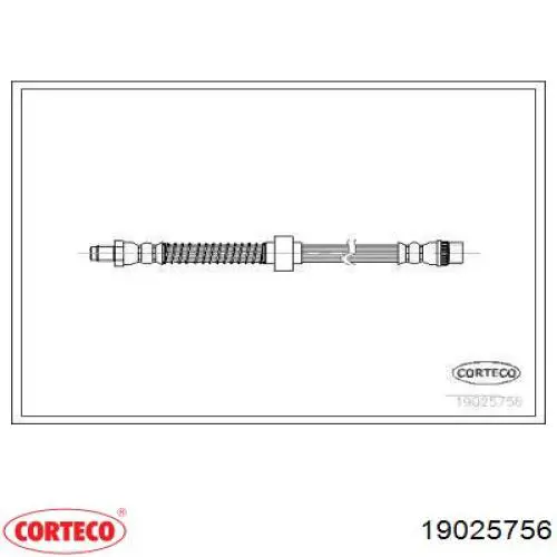 19025756 Corteco Przewód hamulcowy tylny