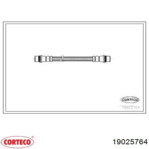 19025764 Corteco Przewód hamulcowy tylny