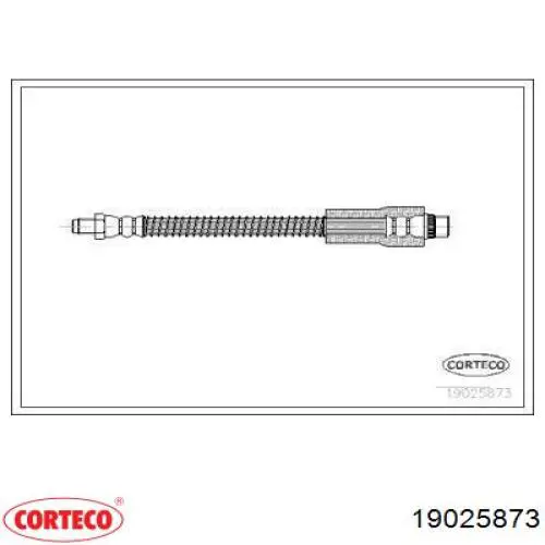 19025873 Corteco Przewód hamulcowy przedni
