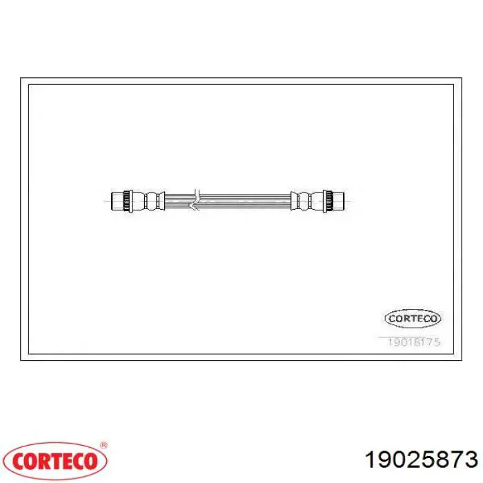 Przewód hamulcowy przedni 19025873 Corteco