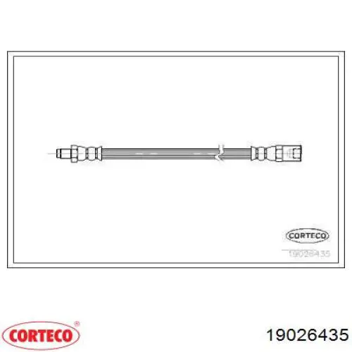 19026435 Corteco Przewód hamulcowy przedni